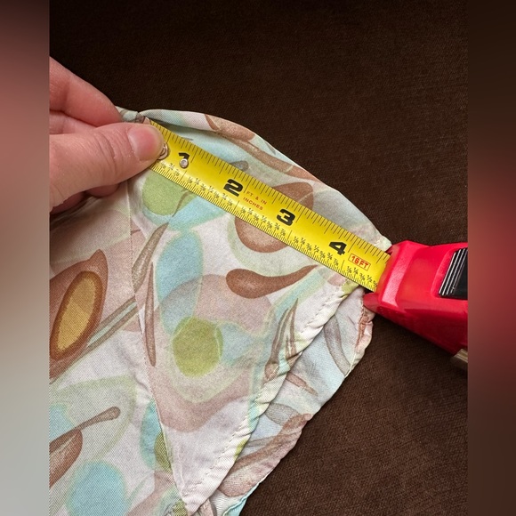 Limited Collection Delicate Blouse Buttons In Back Light Colors Ties Front Sz 16 - Picture 8 of 10